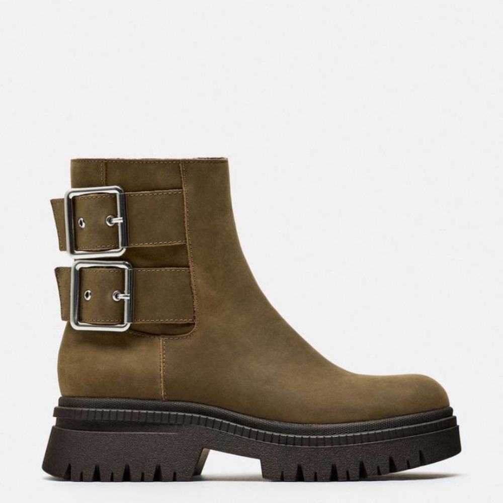 Zara leather boots
